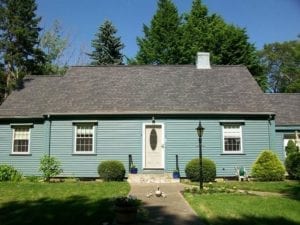 This asphalt shingle roof was installed by our roofing contractors in Framingham, MA.