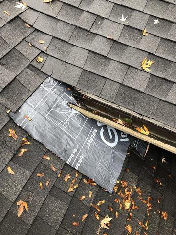 The ice & water shield will allow the water to run down the roof instead of into it, and it will effectively prevent additional damage until a full repair can be designed.
