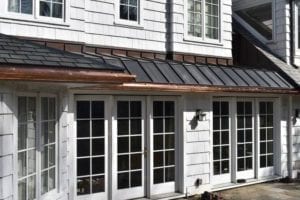 gutter installation by newton centre roofing contractor