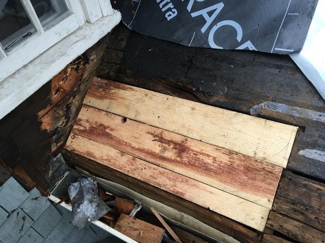 Rotting wood is primarily from water exposure due to impaired shingles or underlayments.

