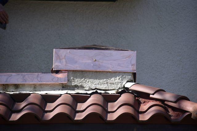 Final result of copper pediment installation. Looks beautiful and durable too!

