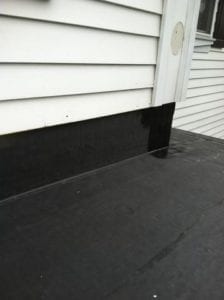 Flat roofing installed by roofing company in newton, Wellesley, and Brookline.