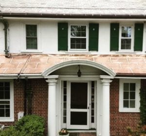 Newton roofing contractor copper roof installed.