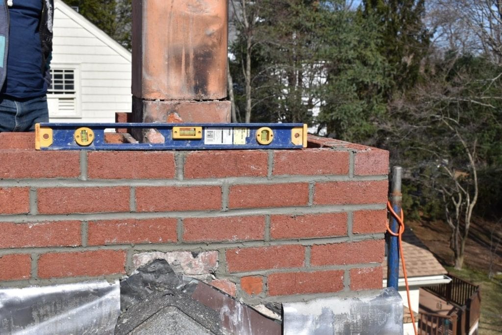 chimney restoration before