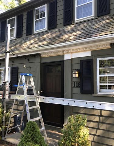 Installing new fascia boards and trim.


