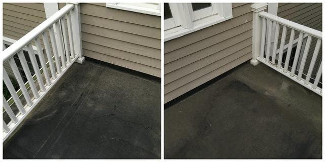 These two before photos show how worn out the existing roof is, meaning it is clearly time for it to be replaced.