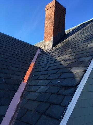 This valley has been restored, and the copper and slate with keep this roof watertight and these homeowners worry free.