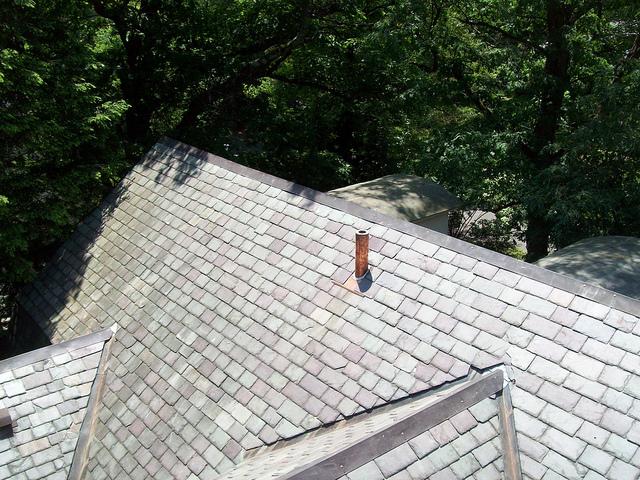 We installed a nice, new slate roof.