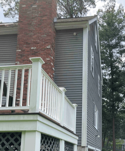 Chimney with failing structure.