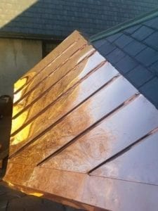 Copper roof replacement.