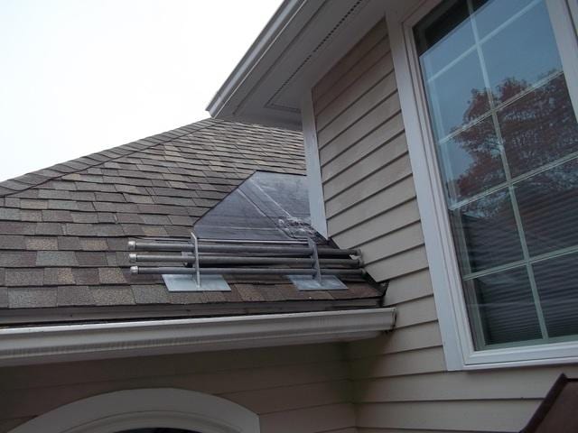 Ice rails prevents snow from building up in gutters which lead to ice dams.