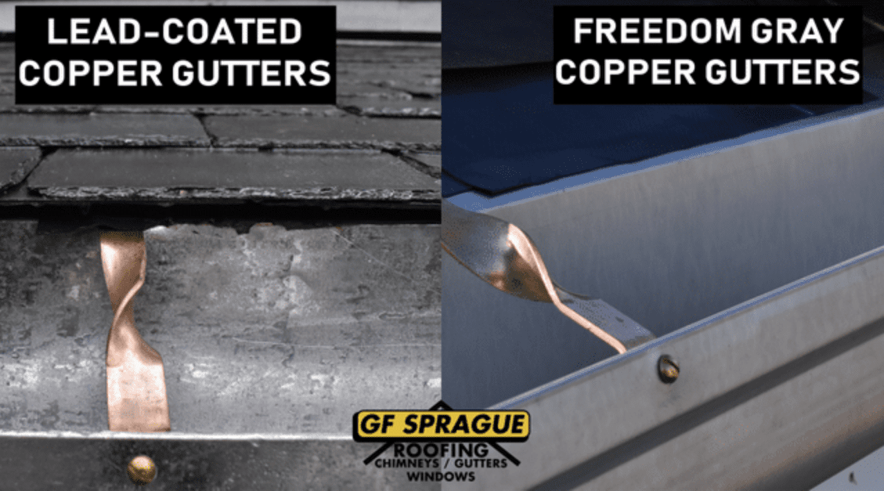 Lead-Coated vs. Freedom Gray Gutters