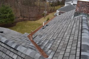 Asphalt shingle roof replacement by roofing company in newton, Wellesley, Brookline, and Needham.