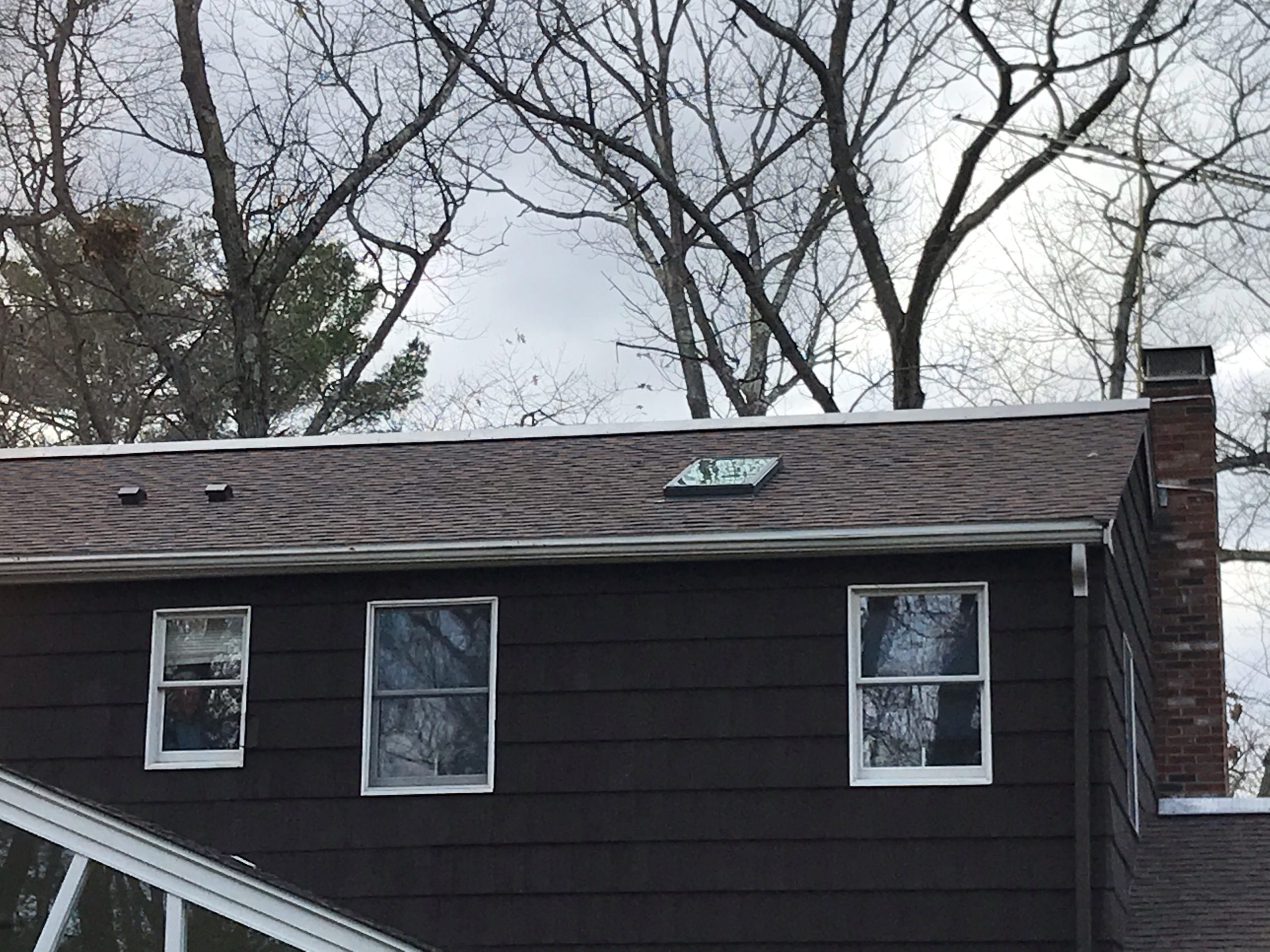 Brand new asphalt shingle roof.
