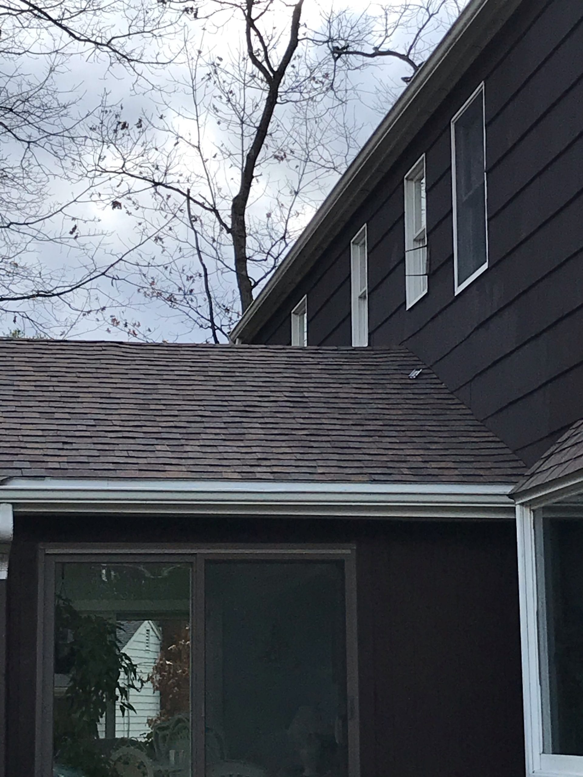 Brown roof replacement in Lexington, MA